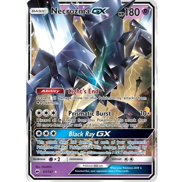 (TCG) – Necrozma GX – 63/147 (TCG) – Necrozma GX – 63/147