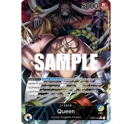 (TCG) – Queen – (Alternate Art) – Leader – OP04-040 (TCG) – Queen – (Alternate Art) – Leader – OP04-040