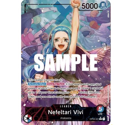 (TCG) – Nefeltari Vivi – (Alternate Art) – Leader – OP04-001 (TCG) – Nefeltari Vivi – (Alternate Art) – Leader – OP04-001
