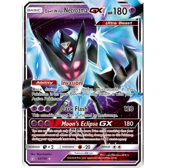 (TCG) – Dawn Wings Necrozma GX – 63/156 (TCG) – Dawn Wings Necrozma GX – 63/156