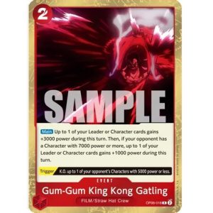 (TCG) – Gum-Gum King Kong Gatling – OP06-018
