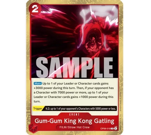 (TCG) – Gum-Gum King Kong Gatling – OP06-018 (TCG) – Gum-Gum King Kong Gatling – OP06-018