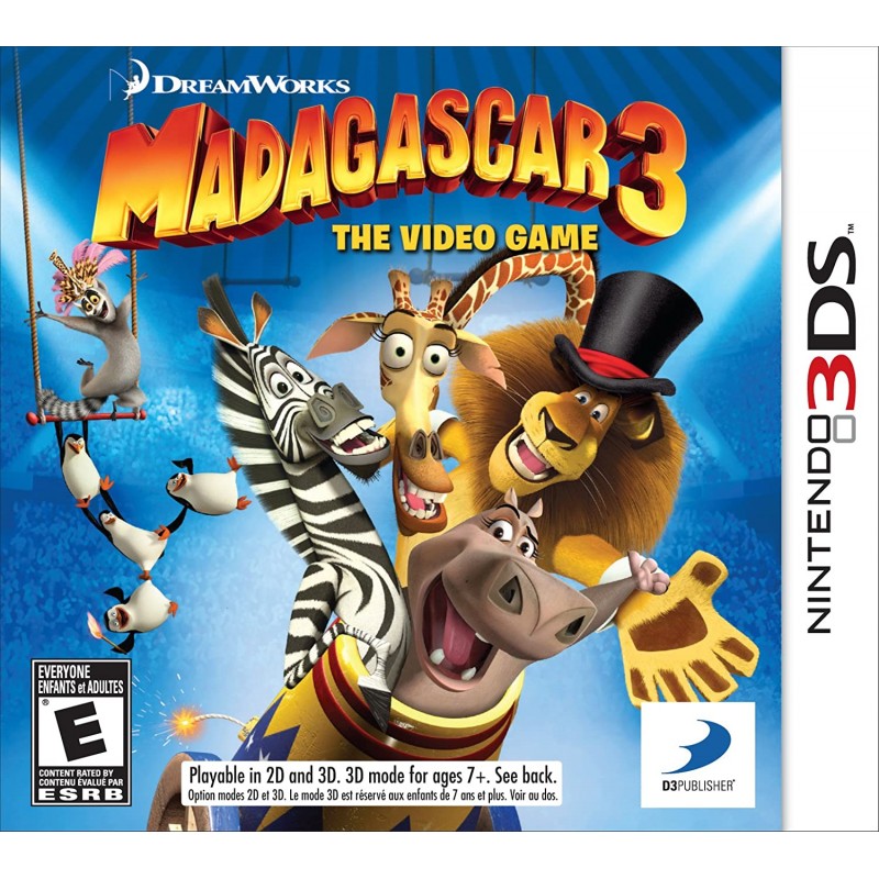 (3DS) – Madagascar 3