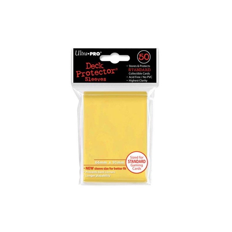 (TCG) – Protector Cartas – Amarillo – Tamaño standar (x50)