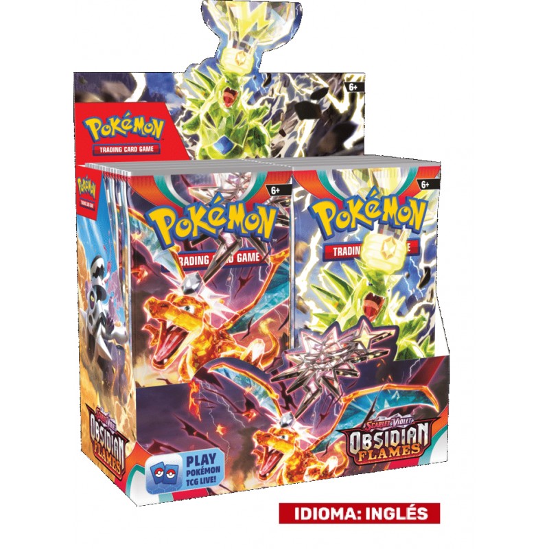 (TCG) – Caja de 36 Sobres Scarlet & Violet OBSIDIAN FLAMES – INGLES – Booster Box