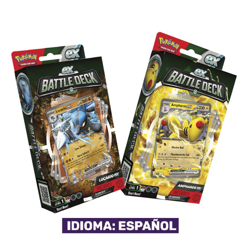 (TCG) – Mazo de Combate Ex Lucario y Ampharos – ESPAÑOL