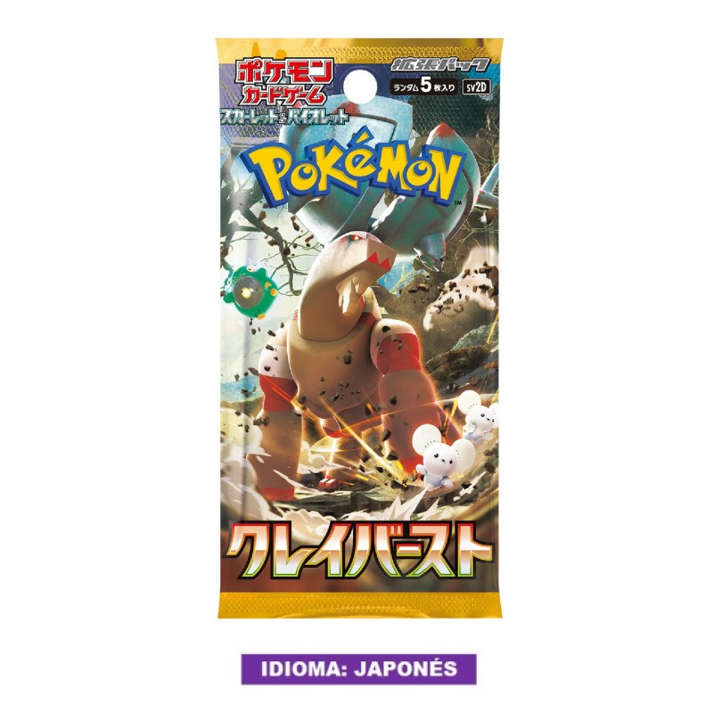 (TCG) – Sobre Japones Pokemon Scarlet & Violet – Clay Burst – (sv2D) – JAP