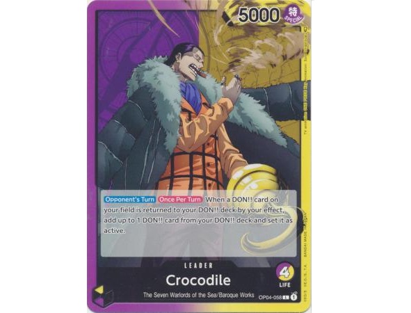 (TCG) – Crocodile – OP04-058 (TCG) – Crocodile – OP04-058