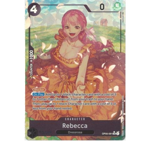 (TCG) – Rebecca – (Alternate Art) – Super Rare – OP05-091 (TCG) – Rebecca – (Alternate Art) – Super Rare – OP05-091