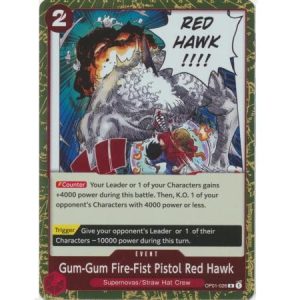 (TCG) – Gum-Gum Fire-Fist Pistol Red Hawk – OP01-026