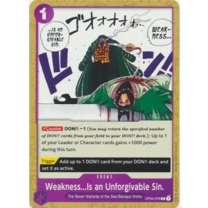 (TCG) – Weakness… Is an Unforgivable Sin. – OP04-076