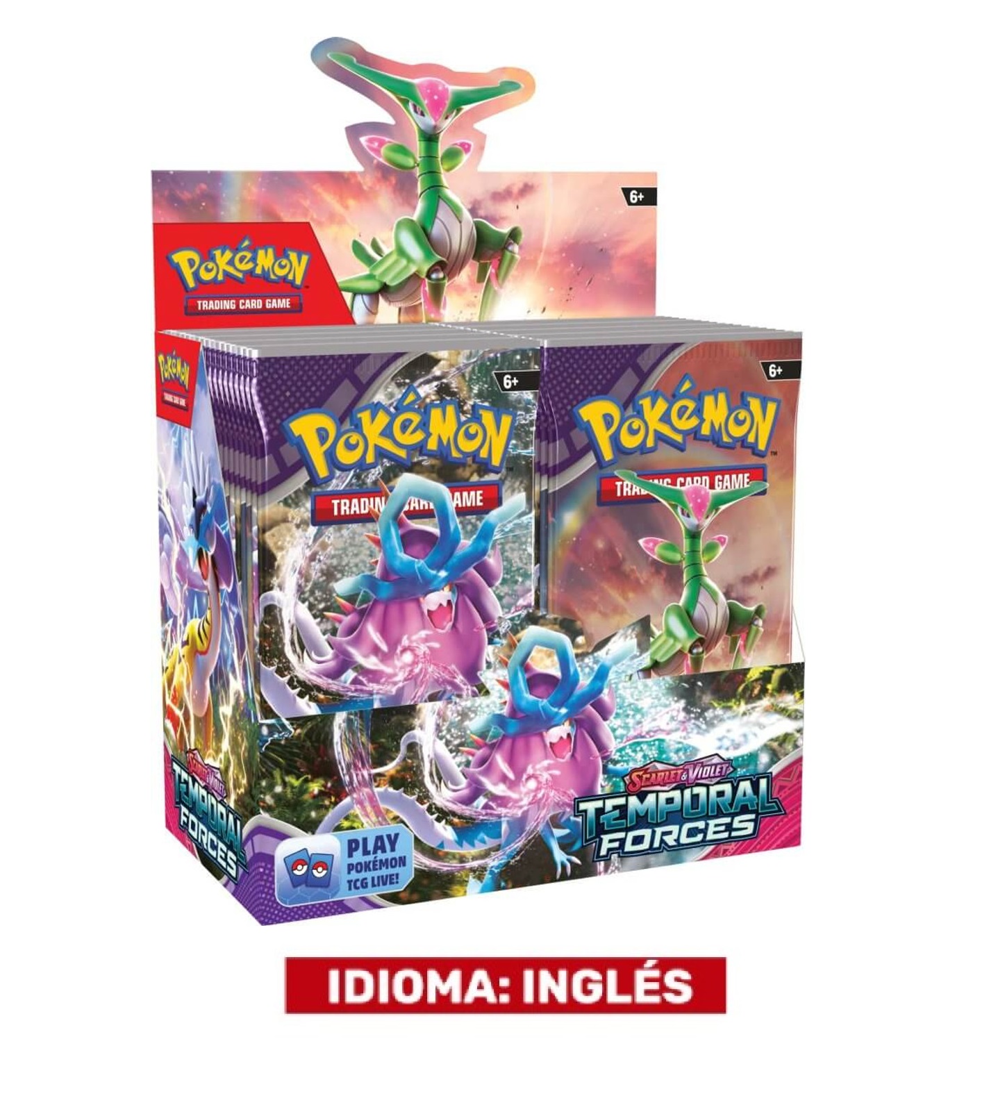 (TCG) – Caja de 36 Sobre Pokémon – Scarlet & Violet TEMPORAL FORCES – INGLES – Booster Box (TCG) – Caja de 36 Sobre Pokémon – Scarlet & Violet TEMPORAL FORCES – INGLES – Booster Box
