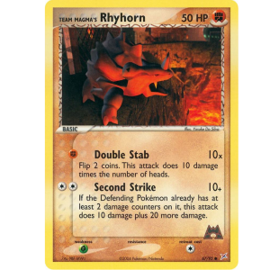(TCG) – Team Magma’s Rhyhorn – 67/95