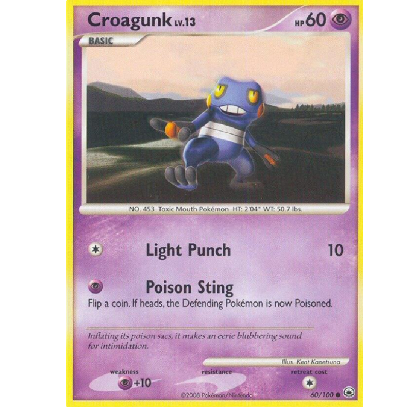 (TCG) – Croagunk LV. 13 – 60/100 (TCG) – Croagunk LV. 13 – 60/100