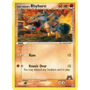 (TCG) – TEAM MAGMA’S Rhyhorn – 68/95
