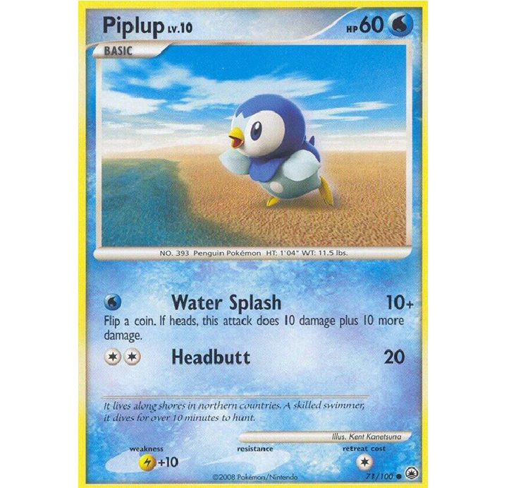 (TCG) – Piplup – 71/100 (TCG) – Piplup – 71/100