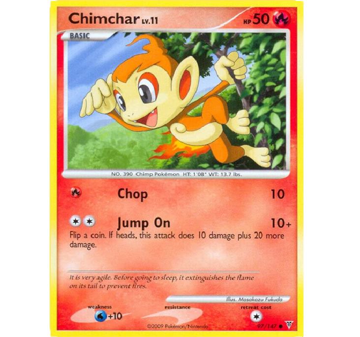 (TCG) – Chimchar Lv.11 – 97/147 (TCG) – Chimchar Lv.11 – 97/147