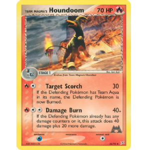 (TCG) – Team Magma’s Houndoom – 34/95