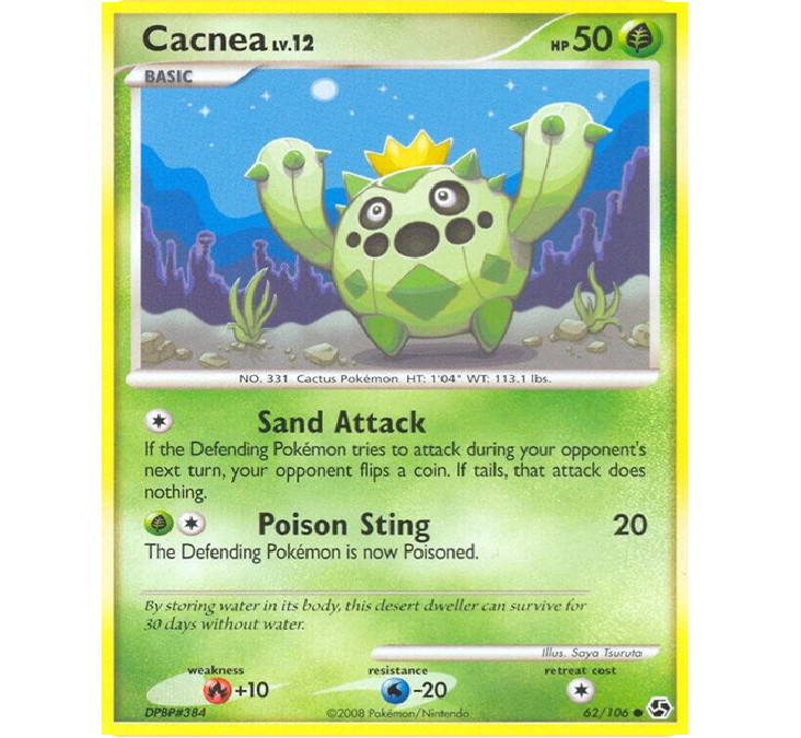 (TCG) – Cacnea Lv.12 – 62/106 (TCG) – Cacnea Lv.12 – 62/106