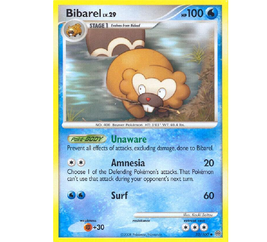 (TCG) – Bibarel Lv. 29 – 32/100 (TCG) – Bibarel Lv. 29 – 32/100