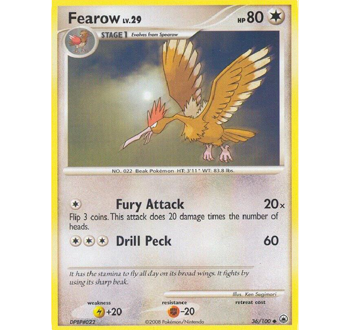 (TCG) – Fearow Lv.29 – 36/100 (TCG) – Fearow Lv.29 – 36/100