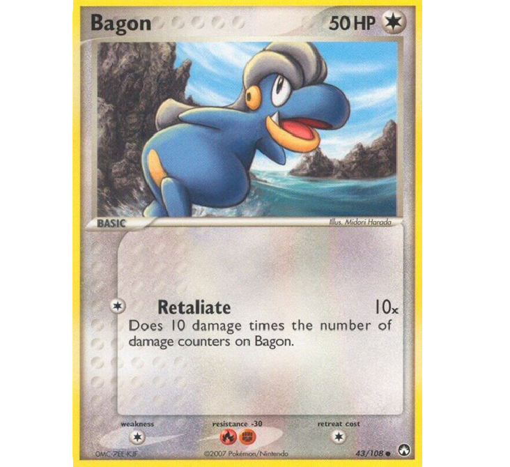 (TCG) – Bagon – 43/108 (TCG) – Bagon – 43/108