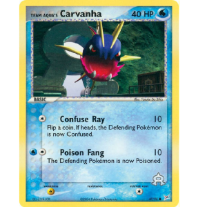 (TCG) – Team Aqua’s Carvanha – 47/95