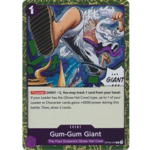 (TCG) – Gum-Gum Giant – Rare Foil – OP09-078