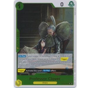 (TCG) – Professor Clover –  Rare Foil – OP09-102