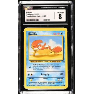 (TCG) – Krabby – 51/62 – CGC (8)