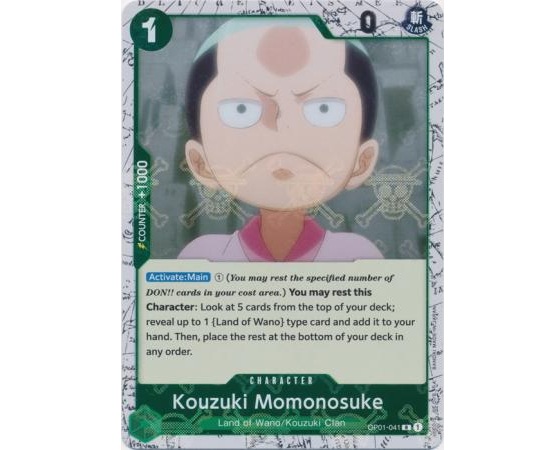(TCG) – Kouzuki Momonosuke (Jolly Roger Foil) – OP01-041 (TCG) – Kouzuki Momonosuke (Jolly Roger Foil) – OP01-041