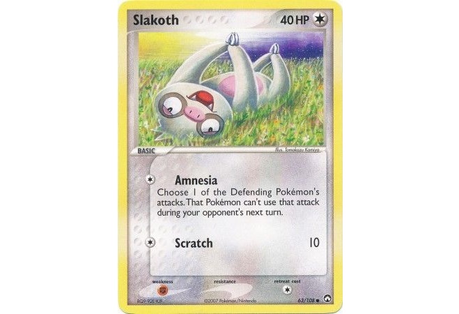 (TCG) – Slakoth – 63/108 (TCG) – Slakoth – 63/108