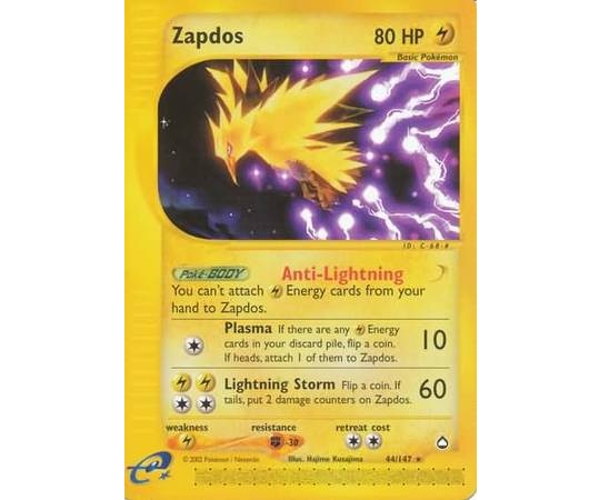 (TCG) – Zapdos – 44/147 (TCG) – Zapdos – 44/147